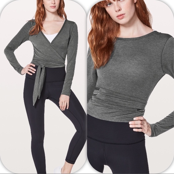 lululemon athletica Tops - NWT HBLK LULULEMON TIED TO IT WRAP LONG SLEEVE 10